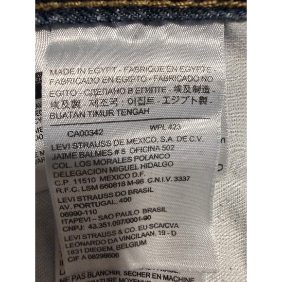 Levi's Man Jeans W36 L30 Back Pockets Blue Denim Zip Button - Picture 4 of 9